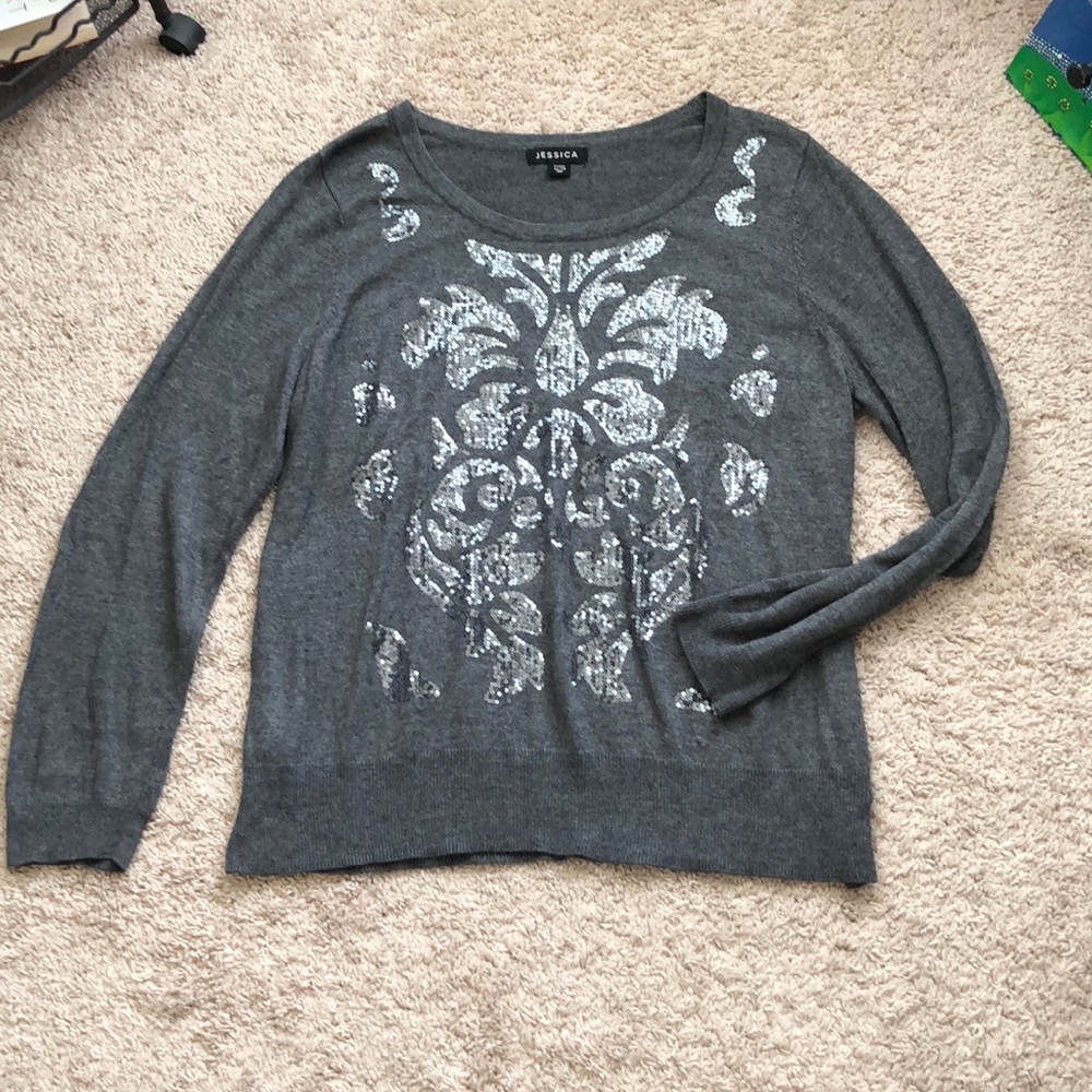 ❤️Beautiful Sequin Embellished Sweater Rayon Mix❤️
